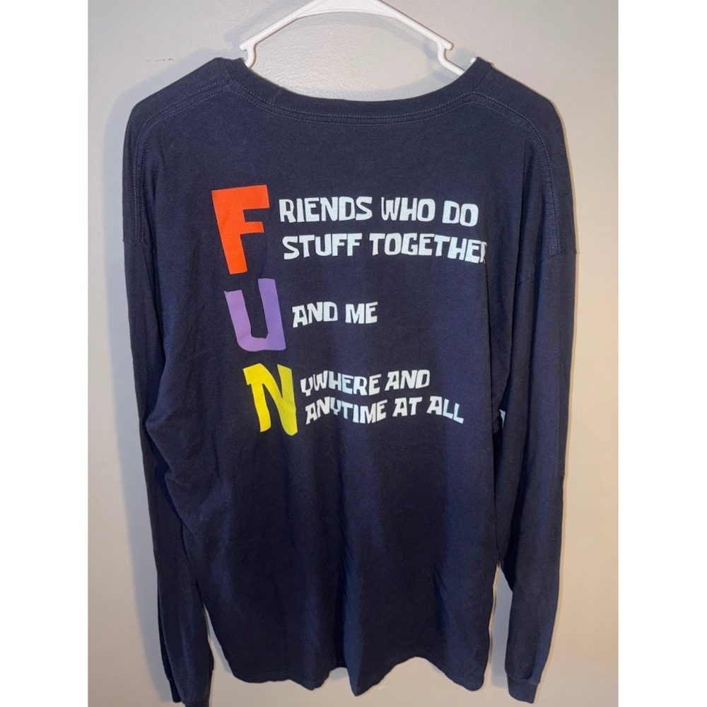 BoxLunch Nickelodeon SpongeBob SquarePants FUN Song Long Sleeve Shirt Mens XL - Picture 3 of 3